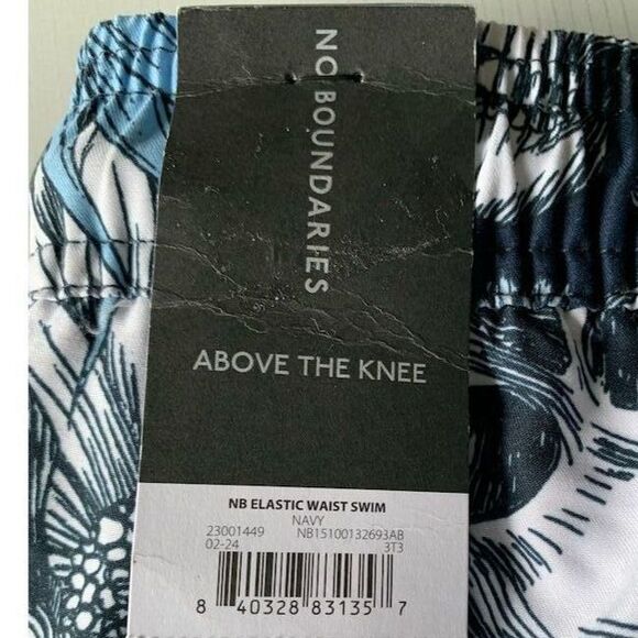 No‎ Boundaries Men's 3XL Skull Floral Swim Trunks Elastic Waist Multicolor - Picture 4 of 12